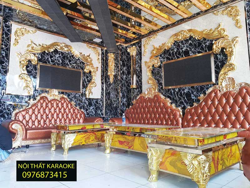 bàn ghế cổ điển phòng karaoke pharanon