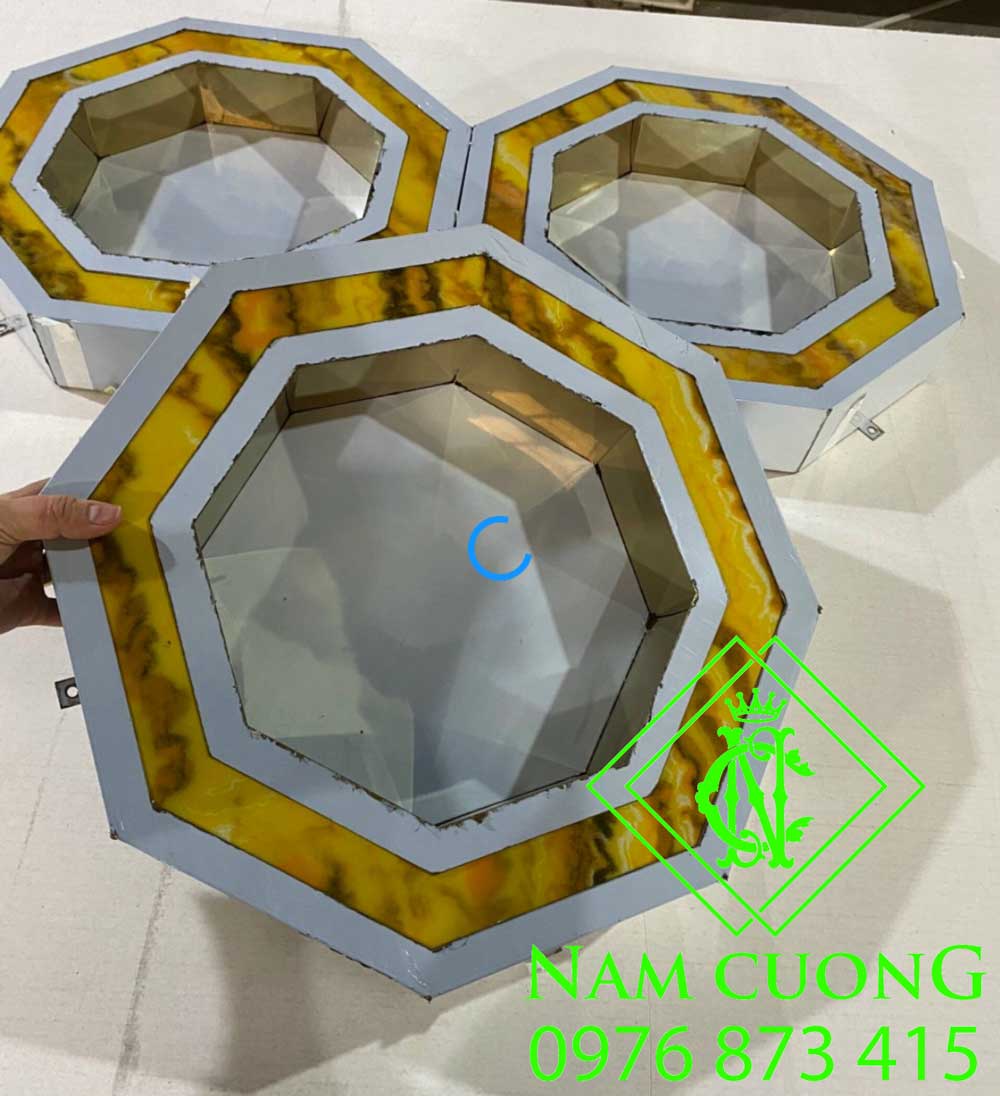 Khối inox bắt tai không cần cốt gỗ