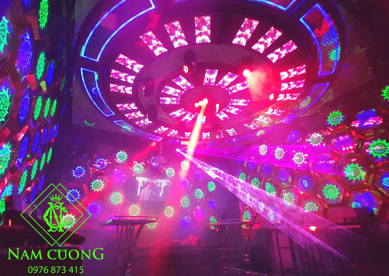 đèn bay laser moving karaoke