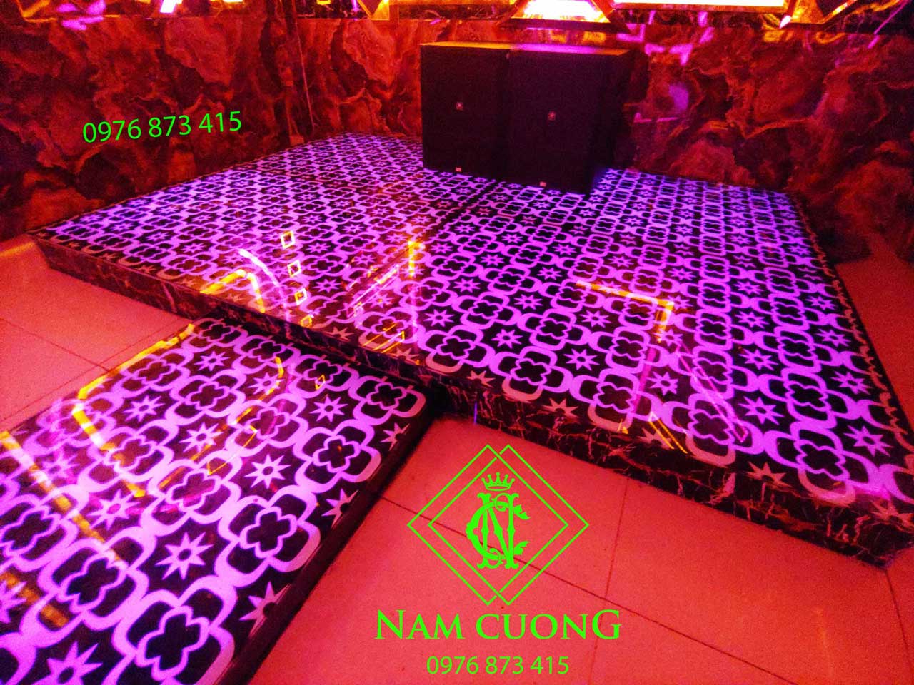 sàn sân khấu kính cường lực karaoke