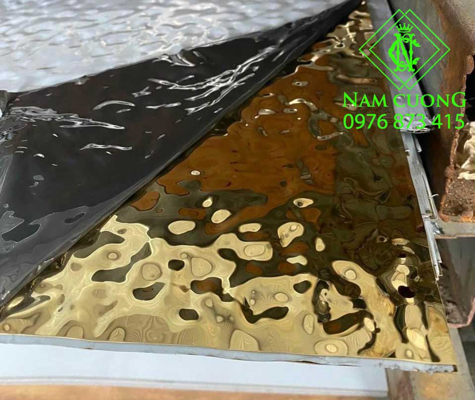 tấm inox hoa văn dạng sóng