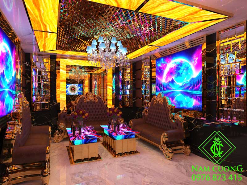 mẫu phòng karaoke gia đình cổ điển