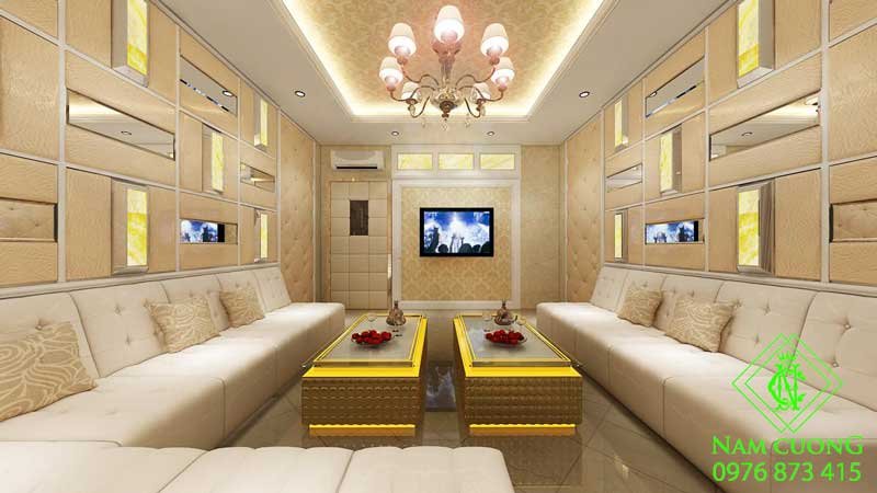 Mẫu phòng karaoke gia đình đơn giản