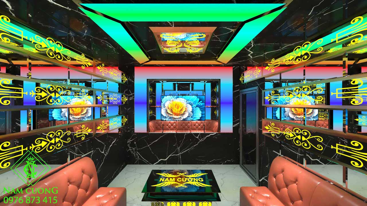 thiết kế phòng karaoke gia đình đẹp miễn phí