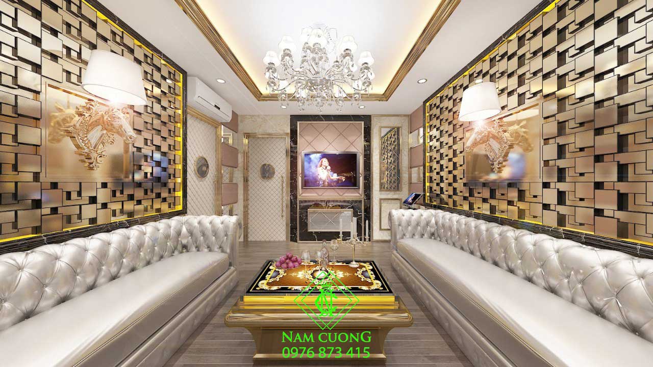 Diện tích phòng karaoke gia đình thường dưới 25m2