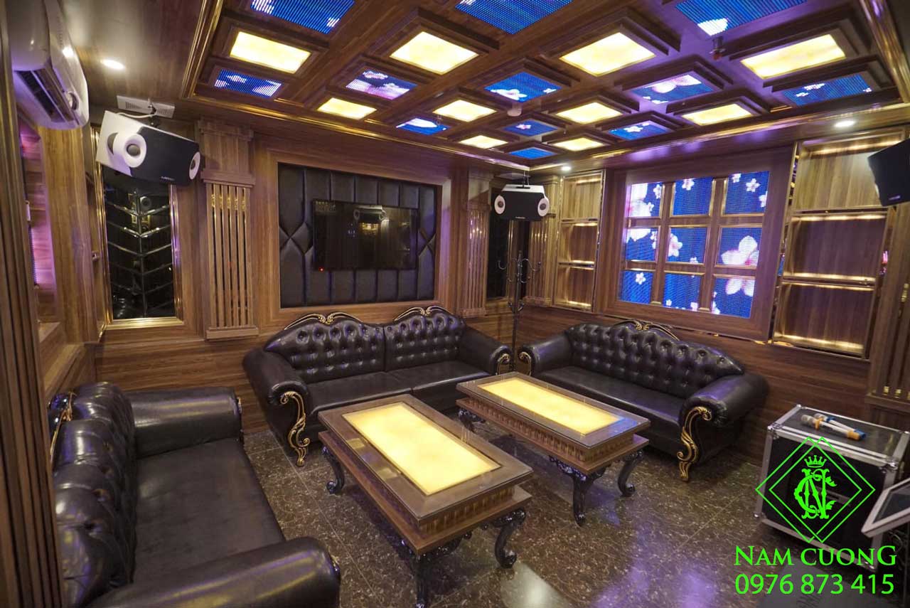 Thiết kế phòng karaoke gia đình thường nhẹ nhàng, bắt mắt